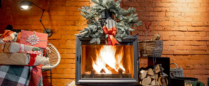 Travis Industries Linear Gas Fireplace Installation in Belvidere, Illinois