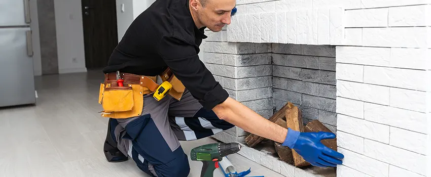 Fireplace Damaged Damper Frame Repair Services in Belvidere, Illinois
