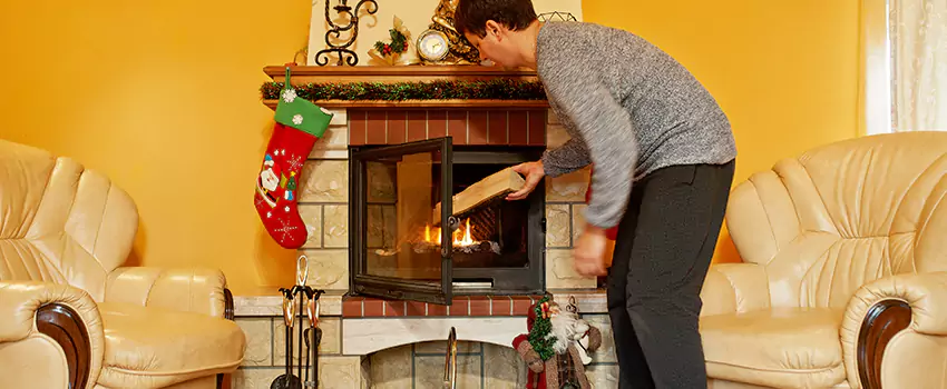 Rusted Metal Fireplace Restoration in Belvidere, Illinois